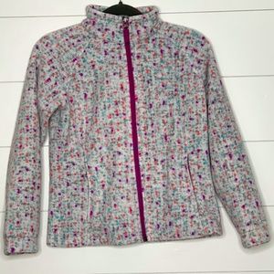 Columbia Girls Fleece Zip Up Jacket (M 10/12)